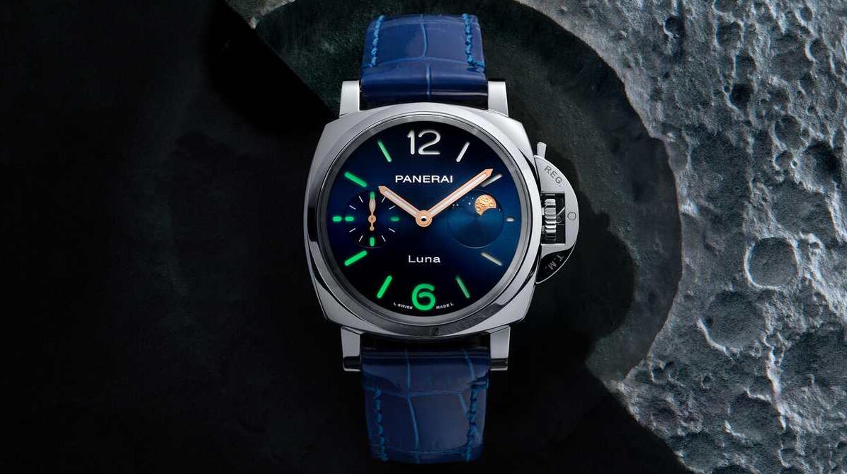 The Replica Panerai Luminor Due Luna brings the moon phases to the Luminor