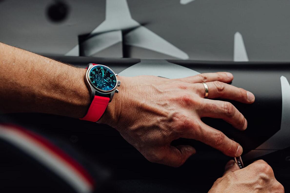 Fake IWC Pilot’s Watch Chronograph 41 Edition Mercedes-AMG Petronas Miami Pink