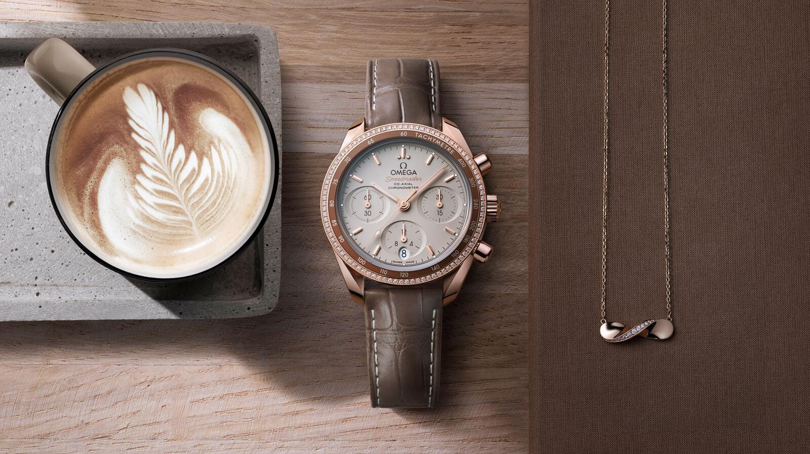 Presentation of the new Replica Omega Speedmaster 38mm in Rose Gold (SEDNA) or Yellow Gold.